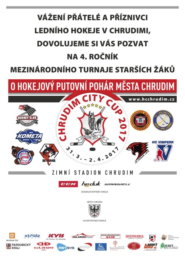 Chrudim bude hostit 4. ročník mezinárodního turnaje starších žáků