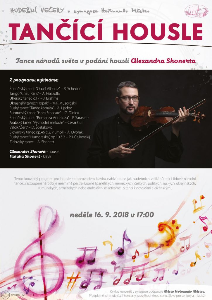Tance národů světa v podání houslí Alexandra Shonerta