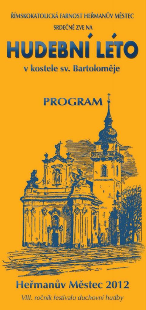XIV. ročník festivalu „Hudební léto v kostele sv. Bartoloměje“