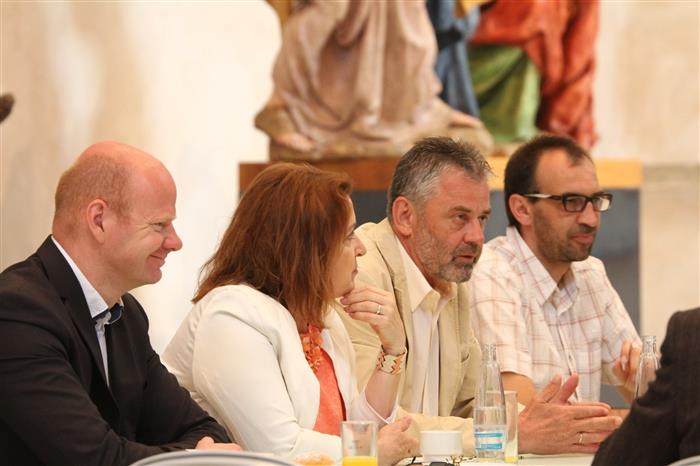 Pracovní snídani si politické špičky užily v Muzeu barokních soch