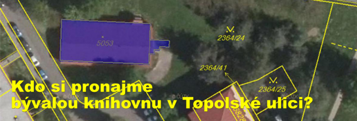 Kdo si pronajme bývalou knihovnu v Topolské ulici?