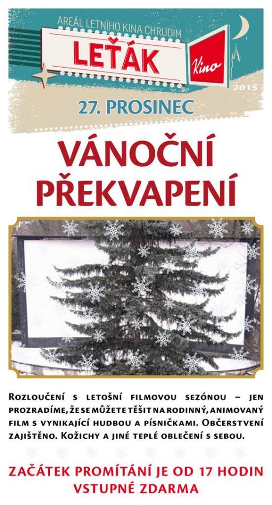 Tradiční zimní promítání v letním kině