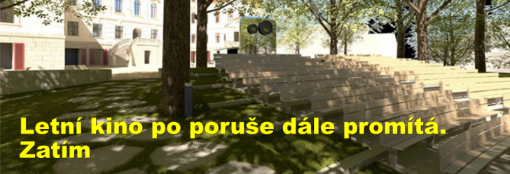 Letní kino po poruše dále promítá. Zatím