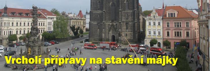 Májka už je připravena v areálu Technických služeb Chrudim
