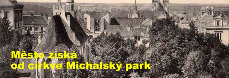 Město získá od církve Michalský park