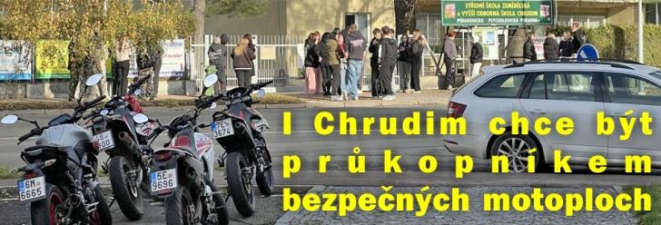 Průkopníkem bezpečných motoploch chce být po Ostravě i Chrudim
