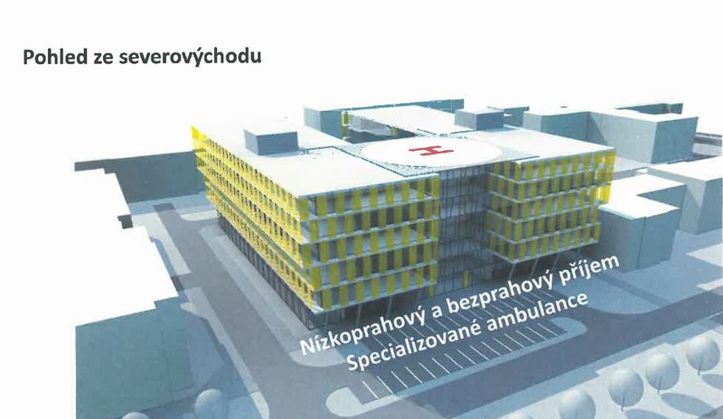 Bývalá dětská chirurgie v Pardubické nemocnici ustoupí modernímu centrálnímu příjmu