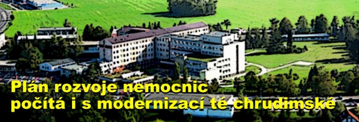 Plán rozvoje nemocnic počítá i s modernizací té chrudimské
