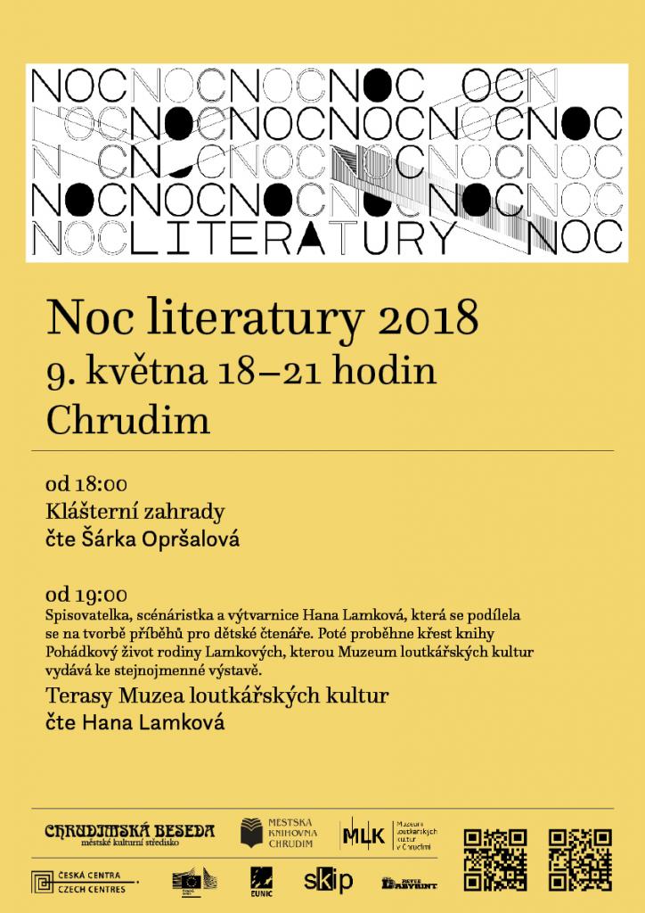 První letošní akcí na terasách bude Noc literatury
