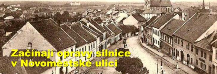 Začínají opravy silnice v Novoměstské ulici