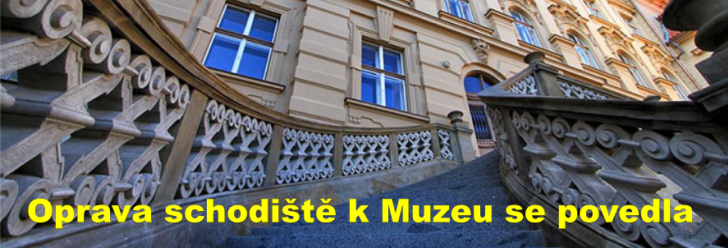 Oprava schodiště k Muzeu se povedla