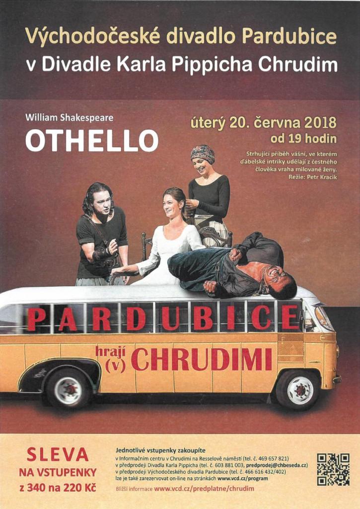 Nejproslulejší tragédie Othello v Divadle Karla Pippicha