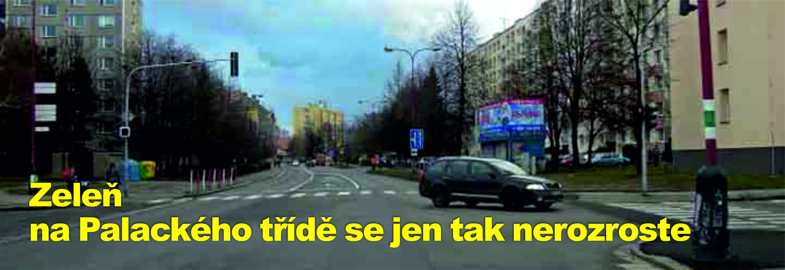 Nejprve bulvár, potom stromy. Zeleň na Palackého třídě se jen tak nerozroste