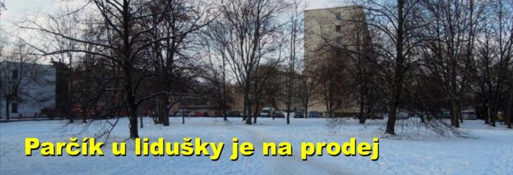 Parčík u lidušky je na prodej