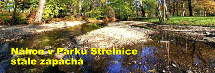 Náhon v Parku Střelnice stále zapáchá