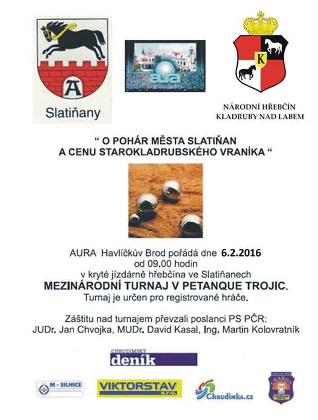 Ve Slatiňanech přijde čas na mezinárodní pétanque trojic