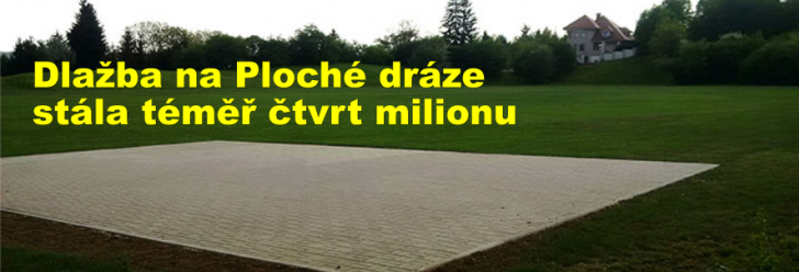 Dlažba na Ploché dráze stála téměř čtvrt milionu
