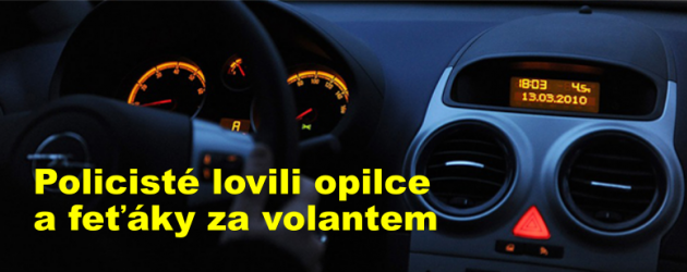 Policisté lovili opilce a feťáky za volantem