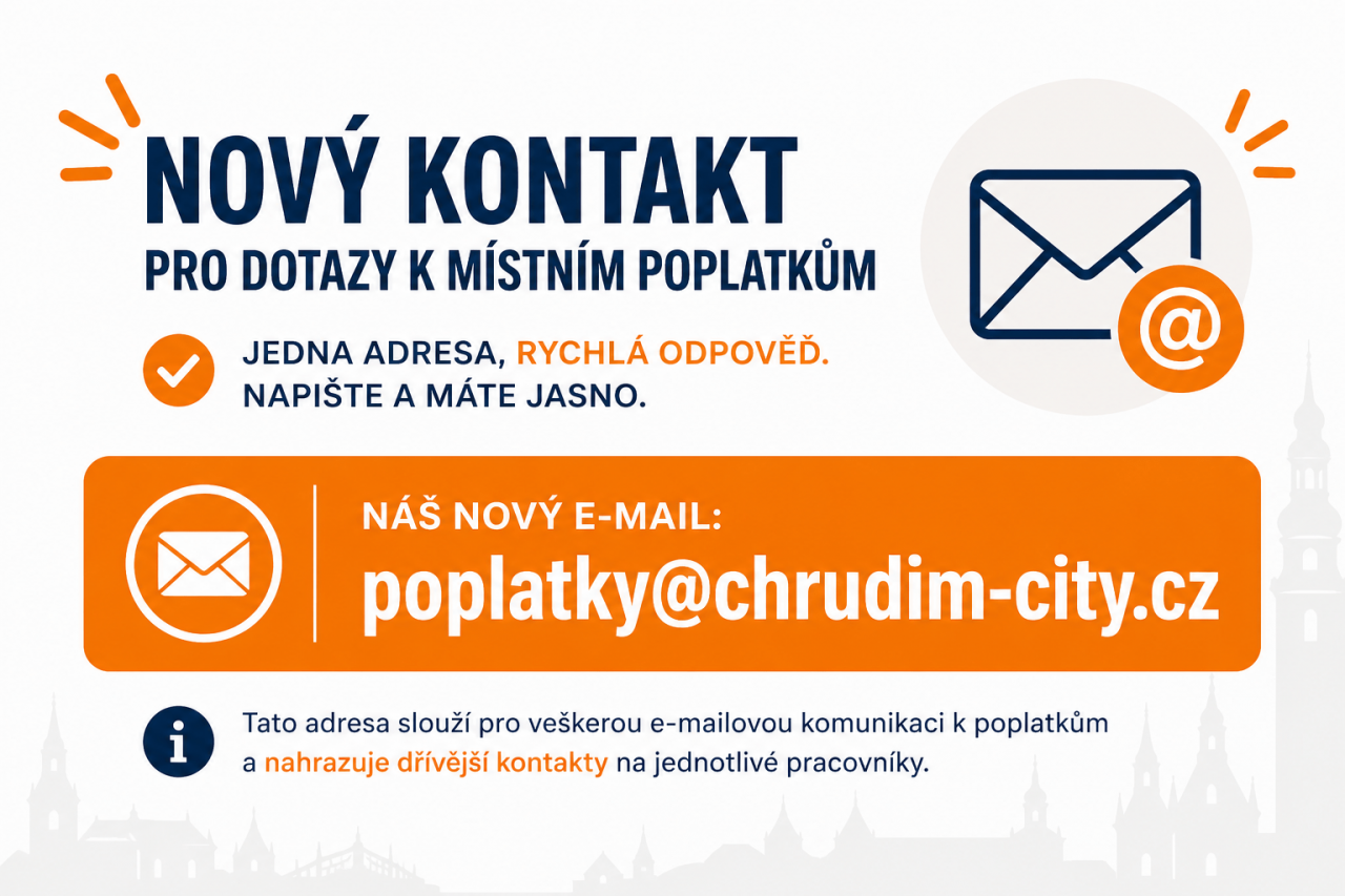 Nevíte si rady s poplatky? Město pro všechny dotazy zřídilo jednotný email