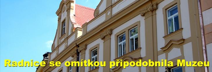Radnice se omítkou připodobnila Muzeu