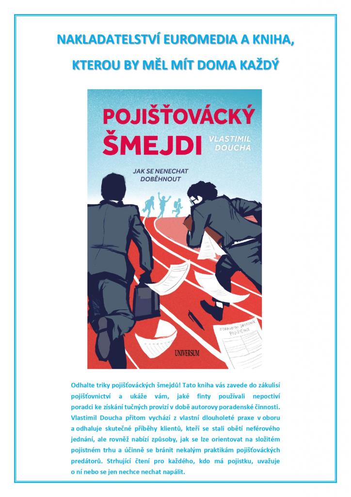 Vychází nová kniha Vlastimila Douchy: Pojišťovácký šmejdi - Jak se nenechat doběhnout
