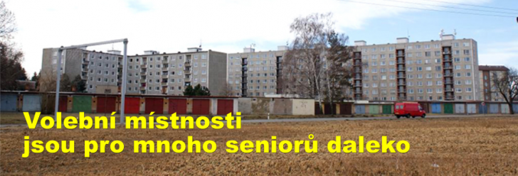 Volební místnosti jsou pro mnoho seniorů daleko