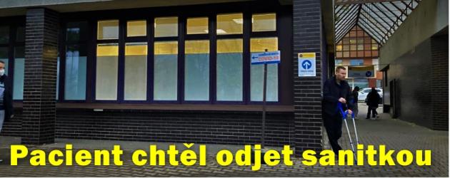 Pacient chtěl odjet sanitkou