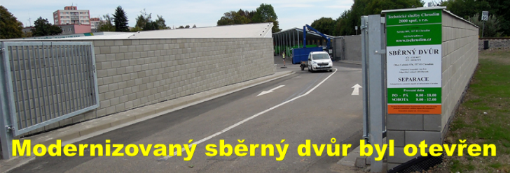 Modernizovaný sběrný dvůr byl otevřen