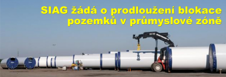 SIAG žádá o prodloužení blokace pozemků v průmyslové zóně
