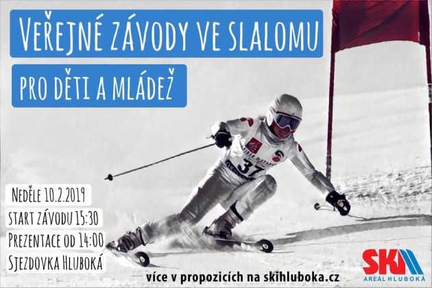Vyzkoušej si závod v obřím slalomu v Hluboké!