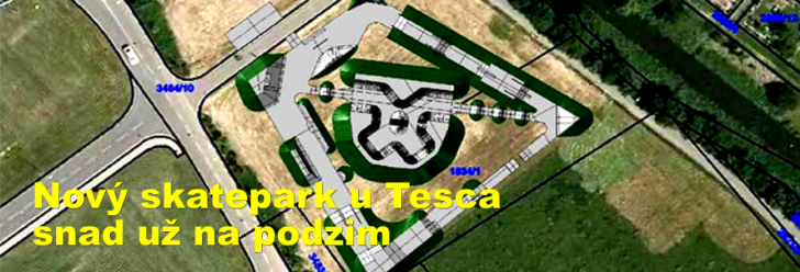 Nový skatepark u Tesca snad už na podzim