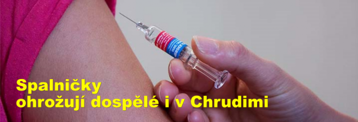 Spalničky ohrožují dospělé i v Chrudimi