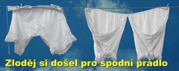 Zloděj si došel pro spodní prádlo