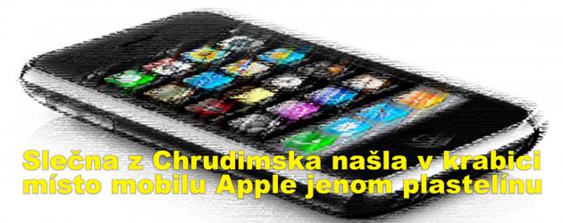 Slečna z Chrudimska našla v krabici místo mobilu Apple jenom plastelínu