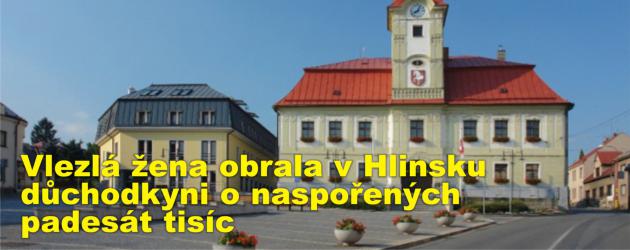 Vlezlá žena obrala v Hlinsku důchodkyni o naspořených padesát tisíc