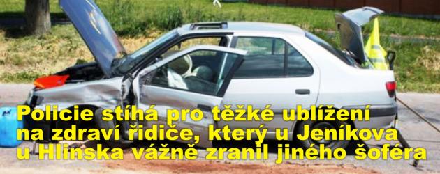 Policie stíhá pro těžké ublížení na zdraví řidiče, který u Jeníkova na Hlinecku vážně zranil jiného šoféra