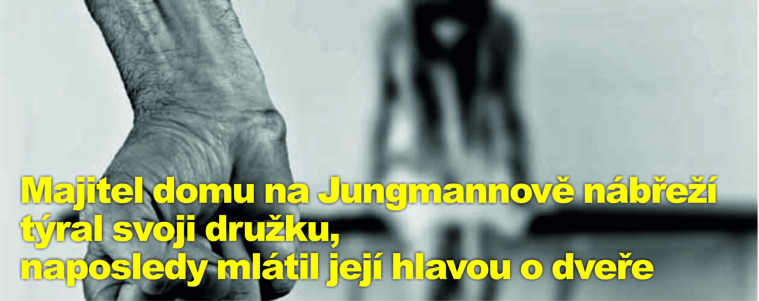 Majitel domu na Jungmannově nábřeží týral svoji družku, naposledy mlátil její hlavou o dveře