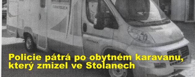 Policie pátrá po obytném karavanu, který zmizel ve Stolanech 