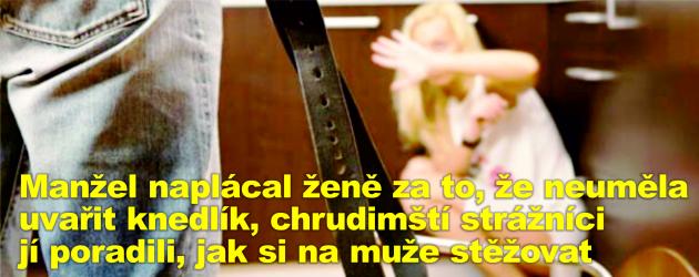 Manžel naplácal ženě za to, že neuměla uvařit knedlík, chrudimští strážníci jí poradili, jak si na muže stěžovat