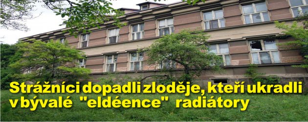 Strážníci dopadli zloděje, kteří ukradli v bývalé "eldéence" v Čáslavské ulici radiátory