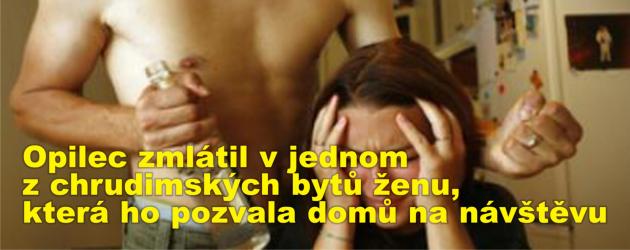Opilec zmlátil v jednom z chrudimských bytů ženu, která ho pozvala domů na návštěvu