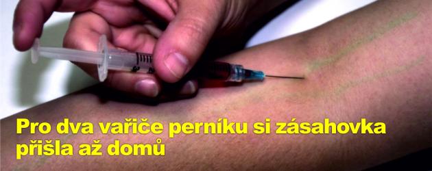 Pro dva feťáky, kteří vařili perník pro sebe i jiné, si zásahovka přišla až domů