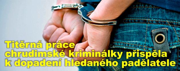 Titěrná práce chrudimské kriminálky přispěla k dopadení celostátně hledaného padělatele