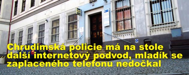 Chrudimská policie má na stole další internetový podvod, mladík se zaplaceného telefonu nedočkal
