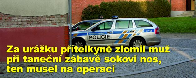 Za urážku přítelkyně zlomil muž při taneční zábavě sokovi nos, ten musel na operaci