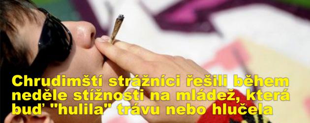 Chrudimští strážníci řešili během neděle především stížnosti na mládež, která buď "hulila" trávu nebo hlučela 