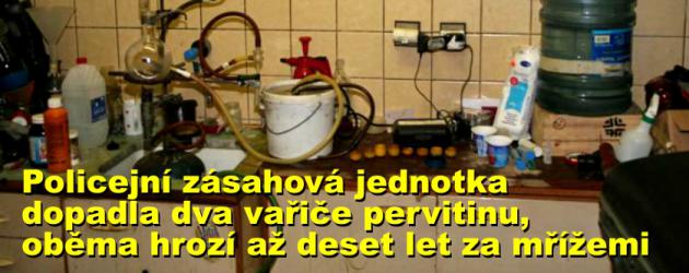 Policejní zásahová jednotka dopadla dva vařiče pervitinu, oběma hrozí až deset let za mřížemi