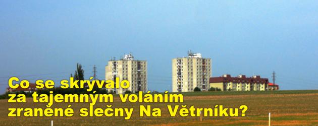 Zůstalo tajemstvím, co bylo za naléhavým voláním o pomoc a zraněním slečny v bytě Na Větrníku? 