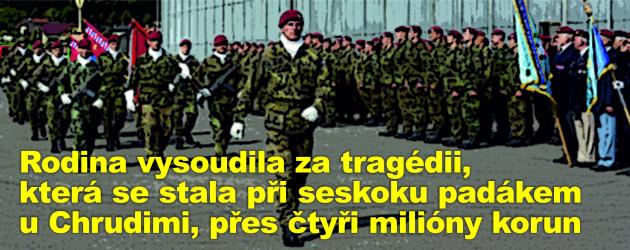 Rodina vysoudila za tragédii, která se stala při seskoku padákem u Chrudimi, přes čtyři milióny korun
