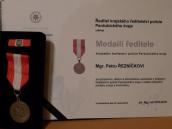 Starosta Řezníček získal tentokrát medaili za spolupráci od Krajského ředitelství Policie České republiky